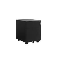 Gabinete de Archivos Móvil con 2 Cajones Cierre, Para Documentos de Oficina, Carpetas Suspendidas, Montado, 39 x 50 x 69,5 cm Negro Mate OFC52BK - details 9