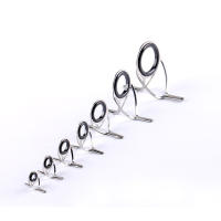Kit de reparación de línea de anillo guía de dos pies, accesorios de pesca con bucle de alambre, guías de caña de pescar de acero inoxidable, puntas, anillos circulares - details 14