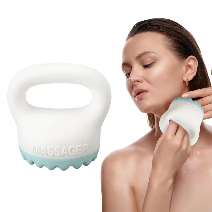 Rascador de Cerámica Azul Herramienta de Masaje Manual para Belleza - 1