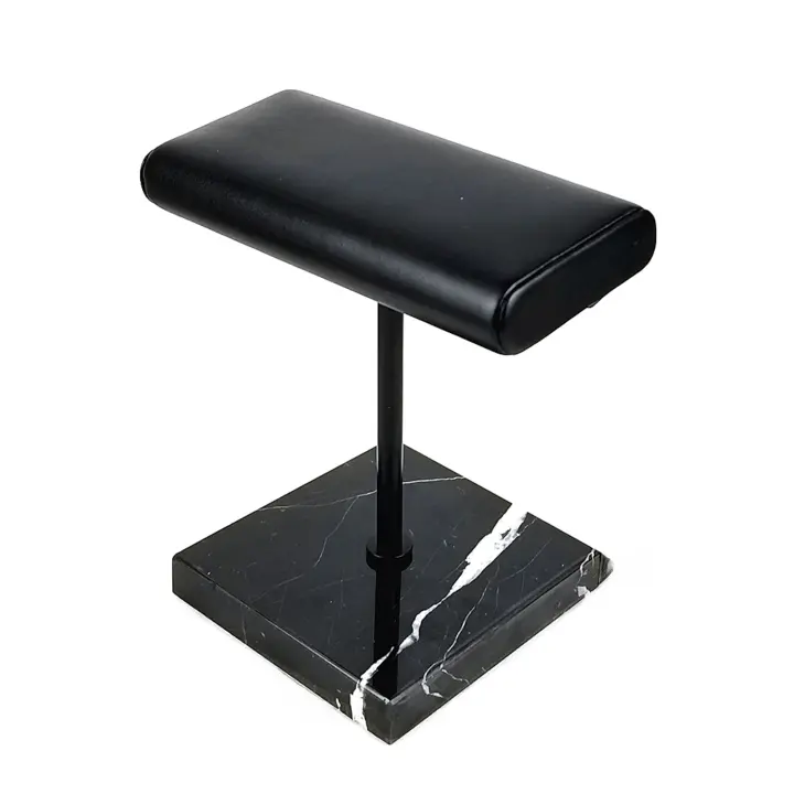 Soporte organizador de reloj, soporte de joyería de mármol Natural, negro - 1