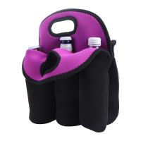 Bolsa portabotellas con aislamiento antideslizante, funda para botella de agua con asa, bolsa portadora de cerveza reutilizable, accesorios para tazas, 6 botellas - details 6