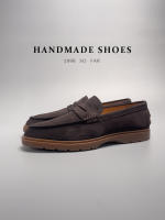 Mocasines de alta gama, cuero genuino, piel de vaca de primera capa, zapatos de moda hechos a mano con un pedal. - details 0