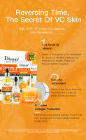 Disaar-Juego de cuidado Facial con vitamina C, limpiador Facial que desvanece las ojeras, crema para ojos, esencia para aclarar las manchas, cuidado VC - details 4