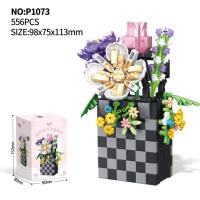 Bloques de Construcción de Cactusas Flor Eterna Bonsái Árbol Jardines Románticos Ladrillos DIY - details 42