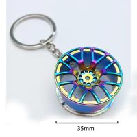 LLavero de metal para coche, colgante de cubo de engranaje turbo, amortiguador de disco de freno, regalo creativo - details 2