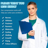 Mangas de compresión de pantorrilla altamente elásticas para hombres y mujeres, Mangas de soporte de pantorrilla para alivio de calambre de piernas, venas varicosas, correr, 1 par - details 3