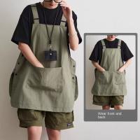 Delantal de limpieza ajustable de alta calidad, delantal impermeable de poliéster con bolsillos, delantal de cocina transpirable anticontaminación para el hogar - details 9