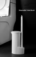 Cepillo De Inodoro Desechable Con 16 Recambios Y Líquido De Limpieza Herramienta De Limpieza De Pared Para Baño Cabeza De Cepillo De Reemplazo - details 0