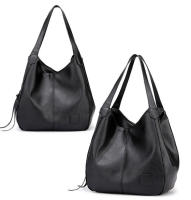 Bolso de mano para mujer de piel sintética suave de alta capacidad, diseño vintage, bolso de hombro con asa superior para mujer - details 13