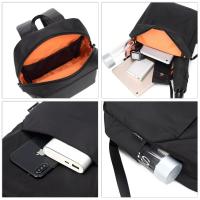 Mini mochila impermeable para hombre, bolso escolar de hombro pequeño Oxford ligero, resistente al desgaste, mochilas de viaje de Color sólido para hombre - details 4
