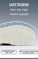 Zapatos Deportivos informales para hombre, calzado antideslizante, resistente al desgaste, transpirable, amortiguación, diseño de bloqueo de Color, versátil - details 5