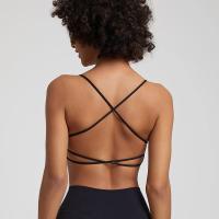 Sujetador deportivo para mujer, Bralette Sexy con tirantes cruzados en la espalda, Bralette de alto impacto para gimnasio, Yoga, entrenamiento, Top corto, chaleco, ropa interior push-up para correr - details 1
