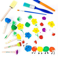 Cepillos de Pintura de Esponja para Niños, Herramientas de Dibujo para Niños, Pintura templana, Artesanías DIY - details 3