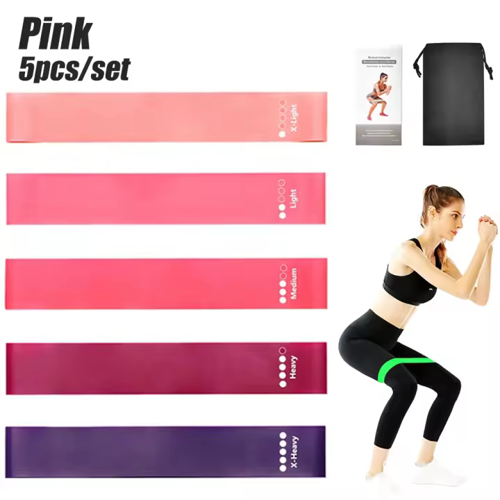 Bandas elásticas de resistencia para Fitness, equipo de entrenamiento de fuerza para gimnasio, Pilates, Crossfit - 1