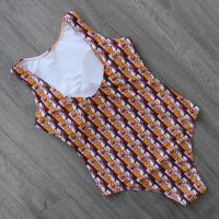 Traje de Baño de Una Pieza Impreso 2024 Talla Grande Push Up Estilo Vintage de Flor - details 15