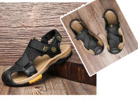 Casual Men Outdoor Sandals Summer Breathable Flat Sole Beach Shoes Comfort Soft Walking Hiking Sandals Athletic Male Shoes 2024 - details 25