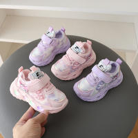 Zapatos de niñas primavera y otoño nuevas luces zapatos deportivos de 1-3 años de edad 2 zapatos de bebé zapatos de viaje de cuero transpirable suela suave - details 12
