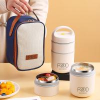Taza de vacío hermética, fiambrera térmica, bolsa de almuerzo aislada, contenedor de alimentos, taza de sopa de acero inoxidable - details 3