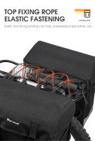 WEST BIKING-Bolsa de equipaje de gran capacidad para ciclismo, bolsa de doble cara para maletero de bicicleta de montaña o carretera, 33L - details 12