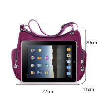 Bolso de hombro Oxford impermeable para mujer, bandolera informal multifunción, bolso de compras, bolso de mensajero de gran capacidad - details 24