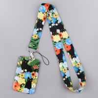 LX1293 Llavero con cordón de gato negro de dibujos animados, funda para tarjeta de crédito, colgante para teléfono, correas para el cuello, soporte para insignia, accesorios para llavero - details 3