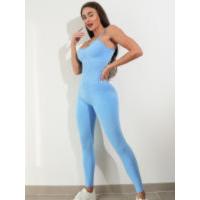 Mono de yoga sin costuras Mujer Correa de espagueti Ocio Entrenamiento Gimnasio Leggings Sujetador acolchado Monos de una pieza - details 2