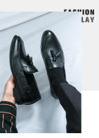 Zapatos casuales de negocios de moda británica, zapatos de hombre versátiles, zapatos de cuero de moda. - details 8