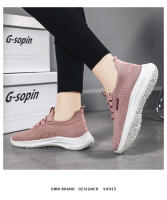Nueva versión coreana casual, zapatos de suela suave, malla transpirable, zapatos de plataforma para mujer de moda. - details 21