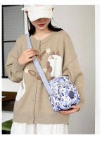 Nuevo bolso de tela de flores de hombro, bolso de mensajero informal de moda, mochila pequeña de compras - details 11