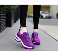 Zapatillas de moda para mujer Zapatillas de malla transpirable con amortiguación de aire Zapatos casuales con aumento de altura para mujer - details 14