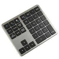 Teclado numérico inalámbrico ultradelgado con Bluetooth 2,4G, teclado numérico recargable por USB para IOS y Android, teclado Digital para ventana - details 11