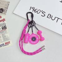 Mini llavero con placas de barra, pesas rusas, tazas de agua, pesas de simulación, llavero, bolso creativo, colgante de serie Fitness - details 21