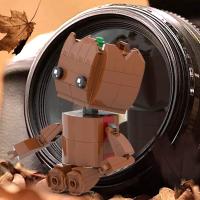 Groot-Juego de bloques de construcción de Mini cabeza para niños, Kit creativo de bloques de construcción lindos, regalos para niños - details 2
