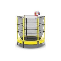 Trampolín para Niños Juego de Baloncesto de Jardín con Almohadilla, Red de Seguridad, Tableros Galvanizados y Borde Cubierto - details 7