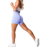 Pantalones Cortos de Fitness para Mujer NVGTN Scrunch Sin Costuras de Spandex Elásticos Transpirables con Efecto Levantador de Cintura para Deportes de Ocio y Correr - details 35