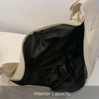 Bolso de hombro lavado de gran capacidad para mujer, bandolera de nailon informal, bolso de Dumpling de Corea de Color sólido para verano - details 29