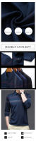 casumanl Camiseta Gráfica de Hombre Ajuste Delgado Manga Larga Cuello Dobladillo - details 2