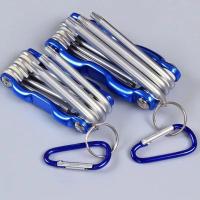 Llave hexagonal plegable portátil con mango de Metal, destornillador, juego de llaves Allen plegables, herramienta de extracción, llave Hexagonal Torx 8 en 1 - details 10