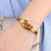 Reloj de pulsera exquisito pequeño para mujer, resistente al agua, con esfera pequeña, ovalado, ligero, para mujer - details 11