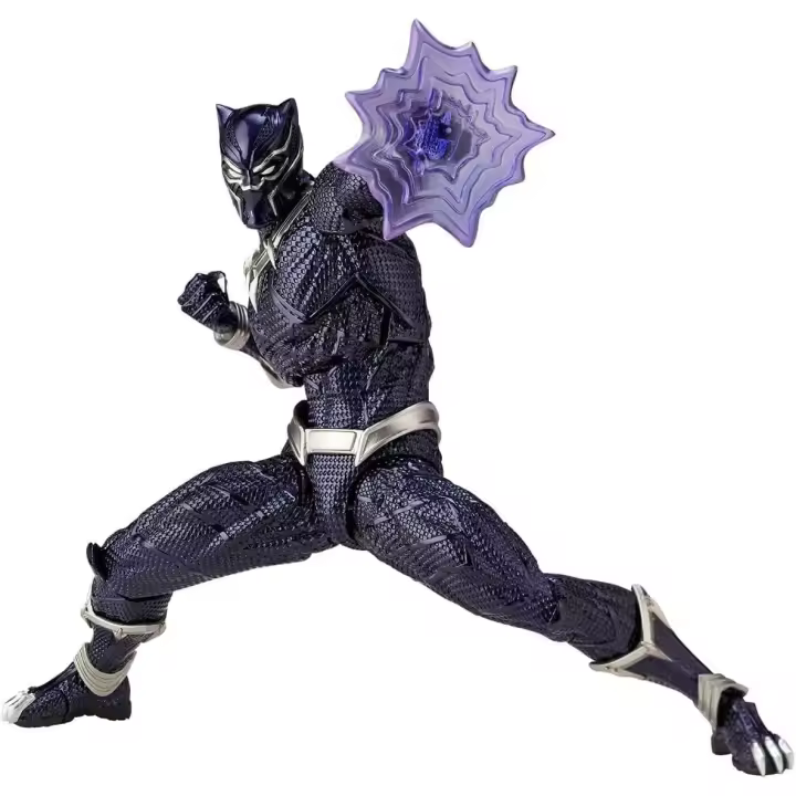 Figura compleja Increíble Pantera Negra Yamaguchi, Aprox. Figura de acción pintada de ABS y PVC de 6,7 pulgadas (170 mm), Revoltech - 1