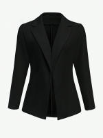 Chaqueta de Moda Delgada con Manga Larga Traje de Abalorio de Color Sólido para Otoño-Invierno 2025 - details 1