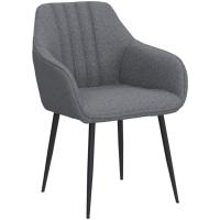 Pack de 2 Sillas de Comedor Sillas Decorativas Tapizadas en Lino Sillas de Cocina con Respaldo Reposabrazos y Patas de Metal para Salón 59,5x56,5x81 cm - details 14
