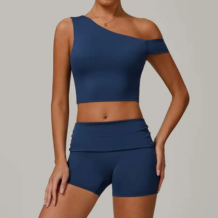 Conjunto de Yoga de Cintura Alta Ouwu Traje Deportivo de 3 Piezas Monos Deportivos para Mujeres - 1