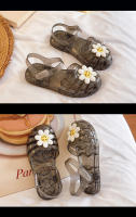 Sandalias de niña con flores, zapatos de gelatina tejida para bebé de 3 a 9 años - details 37