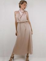 Elegante Vestido de Satén de Seda de Verano de Alta Gama Vestido Largo Sin Mangas para Mujeres - details 1