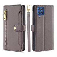 Funda protectora de cuero para cremallera magnética, cuerda colgante multifuncional a la moda, accesorios para teléfono Galaxy M62 F62 - details 8