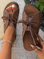 Sandalias para mujer, nuevo verano con cordones, bolsa lateral, pies, zapatillas geniales para mujer - details 14