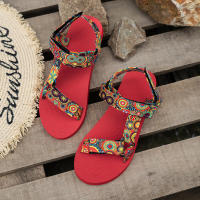 Verano plano ligero con sandalias de playa de punta redonda para mujer - details 15