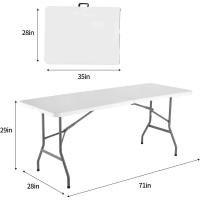 Mesa de picnic al aire libre plegable portátil para fiesta, camping, mango - details 2