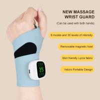 Masajeador de muñeca inalámbrico, masajeador de mano recargable por USB de 8 modos, instrumento de masaje de mano desmontable suave, relaja los músculos - details 13